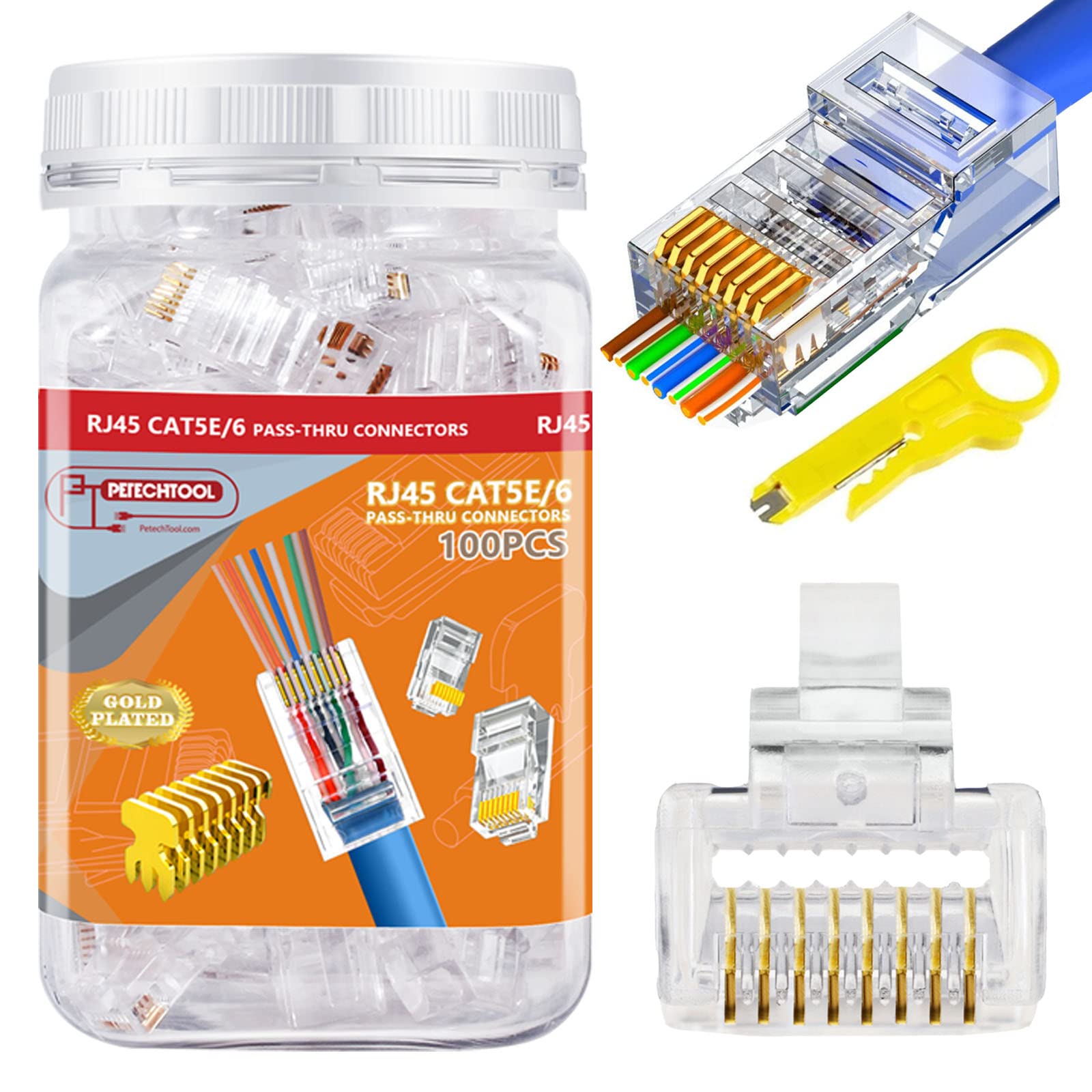CAT6 Modular RJ45 Connectors 8P8C UTP MODULAR SET