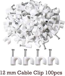 CABLE CILP 12mm COLOR WHITE 100PCS