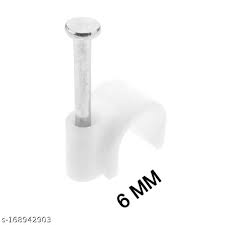 CABLE CILP 6mm COLOR WHITE 100PCS