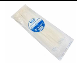 CABLE TIE 2.5*100mm COLOR WHITE 100PCS
