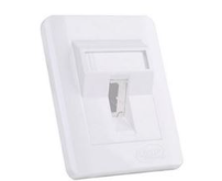 RJ45 CAT6 FACE PLATE 1 PORT - ANGLE