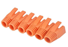 CAT 7 RJ45 PVC CONNECTOR BOOT ORANGE
