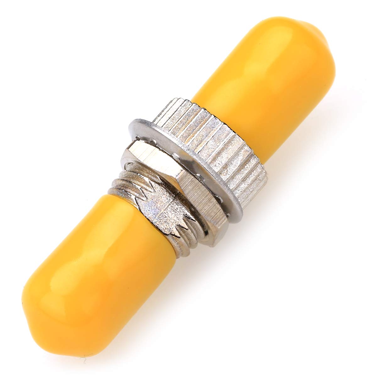 ST/PC FIBER ADAPTER SIMPLEX METAL-YEL