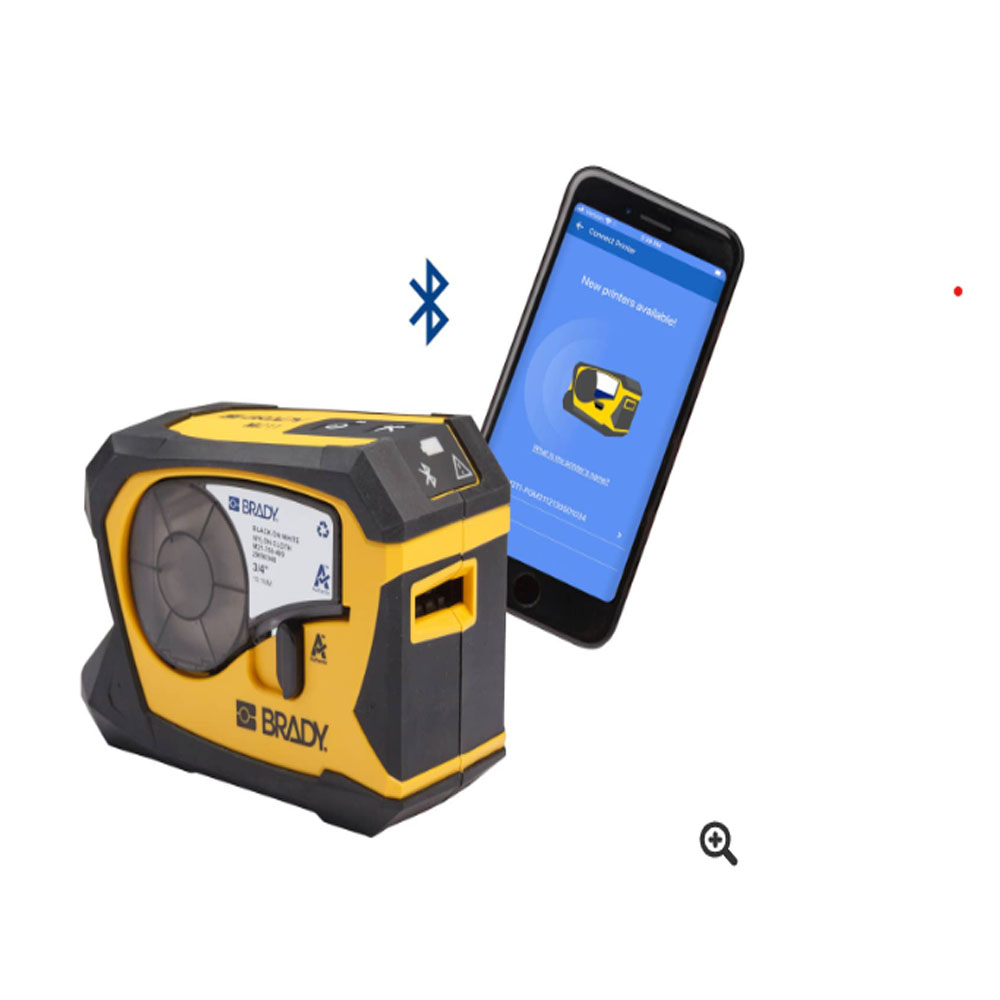 Brady M211 Portable Bluetooth Label Printer Kit (M211-KIT), Yellow/Black