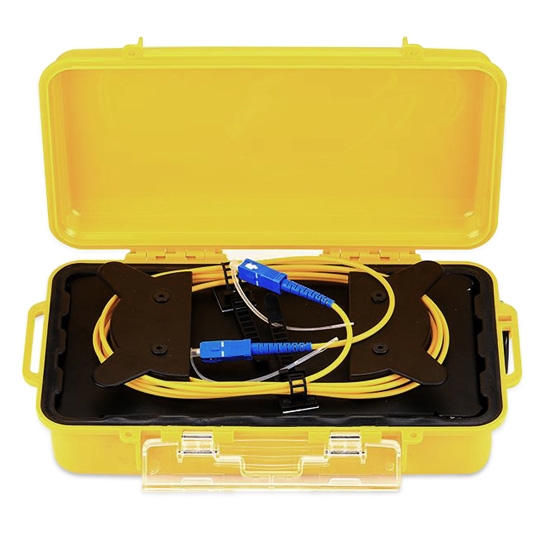 SC UPC to SC UPC 1000M Single Mode Fiber Optic OTDR Launch Cable Box