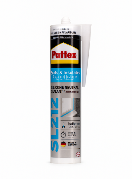 PATTEX SL212 TRANSPARENT SILICONE, 280 ML