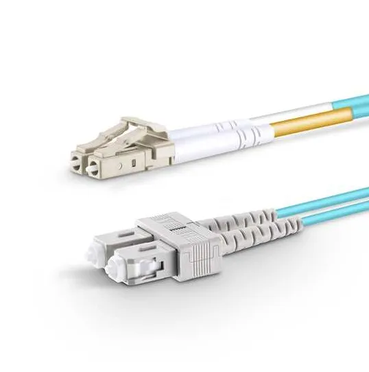 LC/UPC SC/UPC OM4 2.0MM DX LSZH AQUA 1MTR FIBER