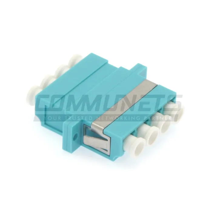 LC/UPC MM OM3 QUAD (AQUA)FIBER OPTIC ADAPTER(COUPLER)