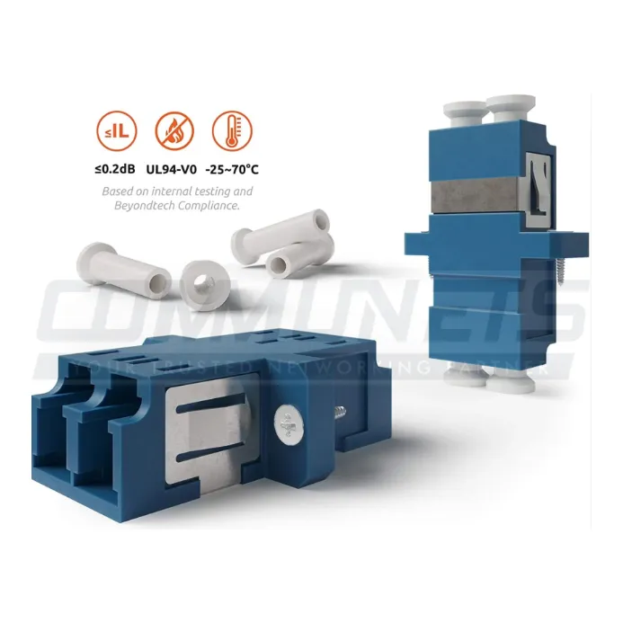 LC/UPC SM DX (BLUE) FIBER OPTIC ADAPTER(COUPLER)