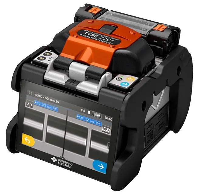 Sumitomo TYPE-72C+ Core Alignment Fiber Optic Fusion Splicing Machine with High-Speed Splicing and Automatic Heating