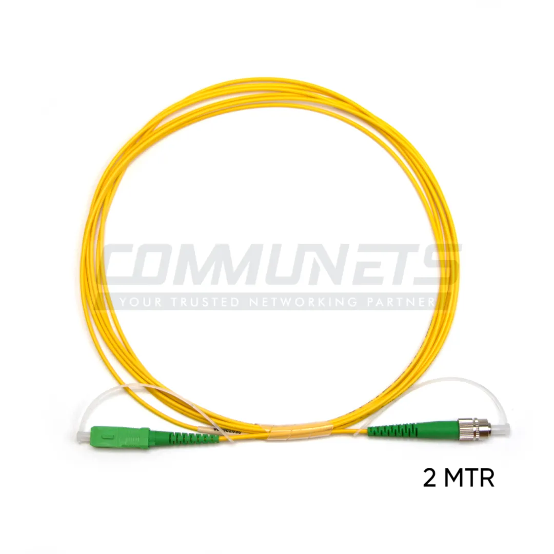 FC/APC-SC/APC SM SX 2.0MM LSZH (G657A2)YEL COLOR 2MTR PATCH CORD-INFAST