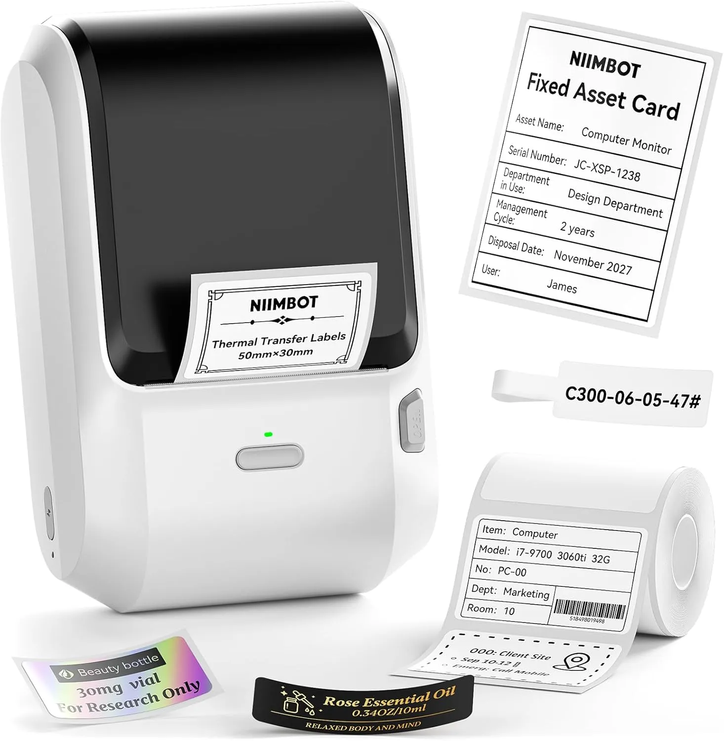 NIIMBOT M3 Thermal Transfer Label Printer with Ribbon Printing Technology