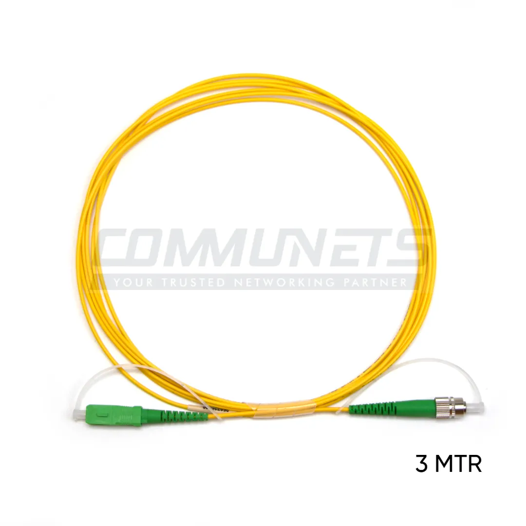 FC/APC-SC/APC SM SX 2.0MM LSZH (G657A2)YEL COLOR 3MTR PATCH CORD-INFAST