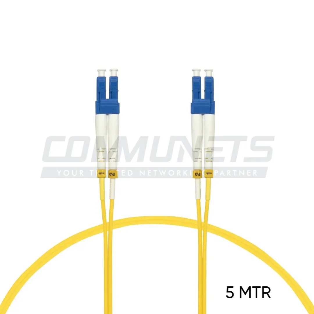 LC/UPC LC/UPC SM DX 2.0MM LSZH (G657A2)YEL COLOR 5MTR PATCH CORD (INF03001M5) (GS03006M5)
