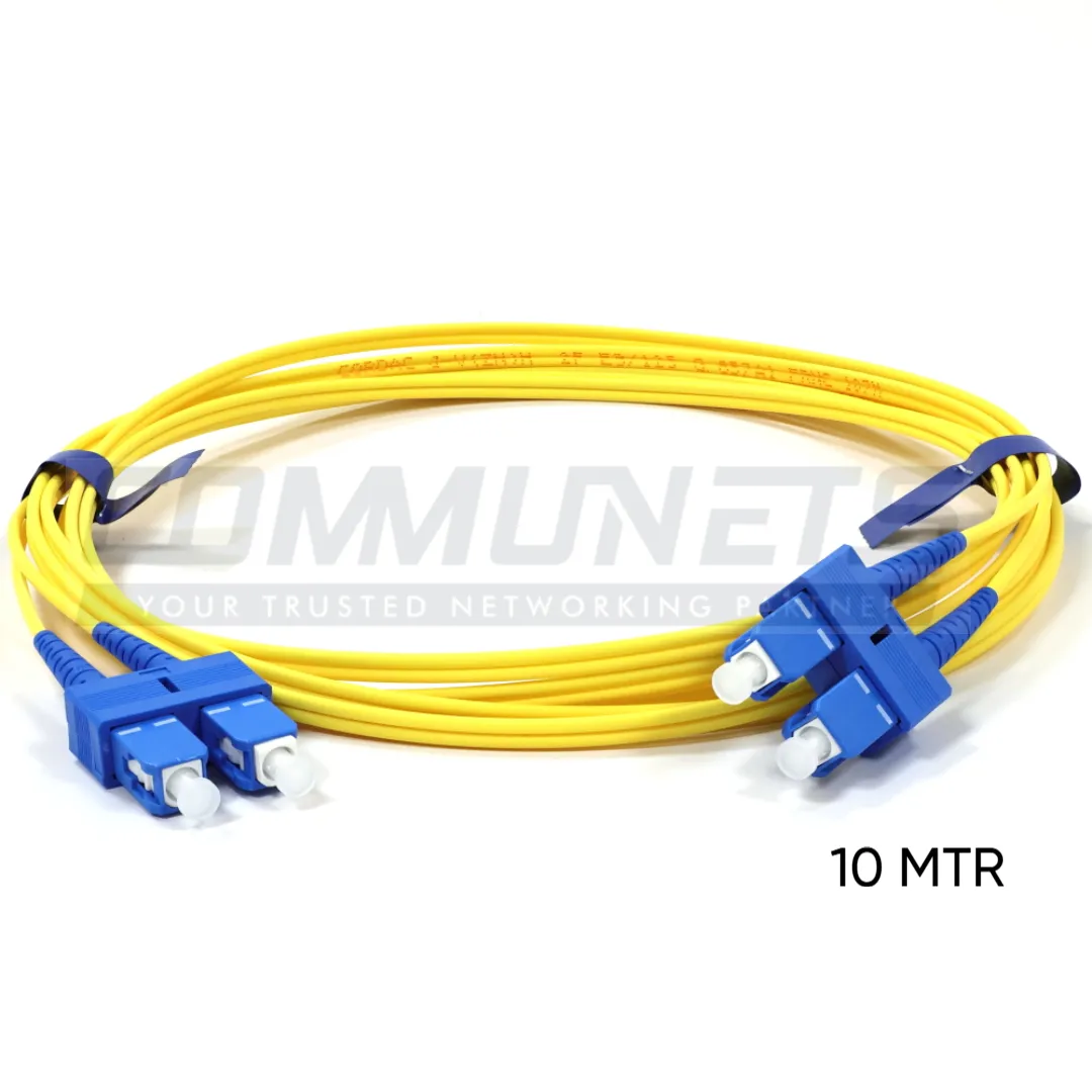 SC/UPC-SC/UPC SM DX 2.0MM LSZH (G657A2)YEL COLOR 10 MTR PATCH CORD-INFAST