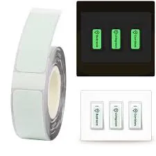 Niimbot Glow Label 13x35: Niimbot Photoluminescent Glow-in-the-Dark Label (13mm x 35mm)