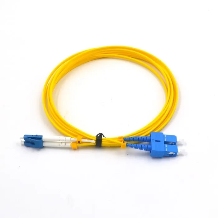 LC/UPC SC/UPC SM (G652D) DX LSZH 2.0MM PATCH CORD YEL-2MTR-INFAST